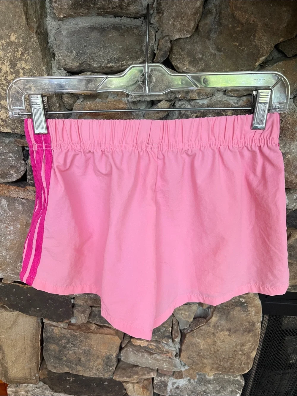 Cutesy Pink Nylon Athletic Shorts